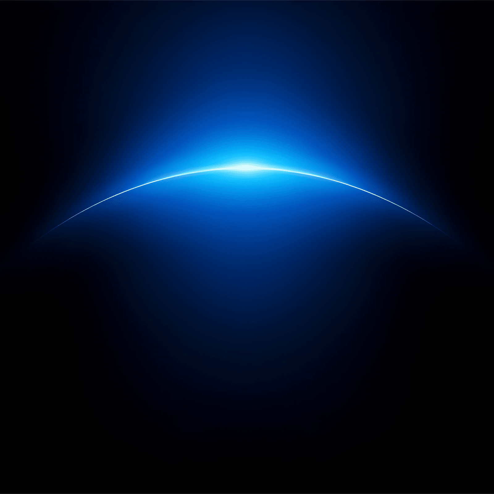 Glowing Blue Horizon Arc
